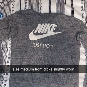 Grey nike hoodie size medium